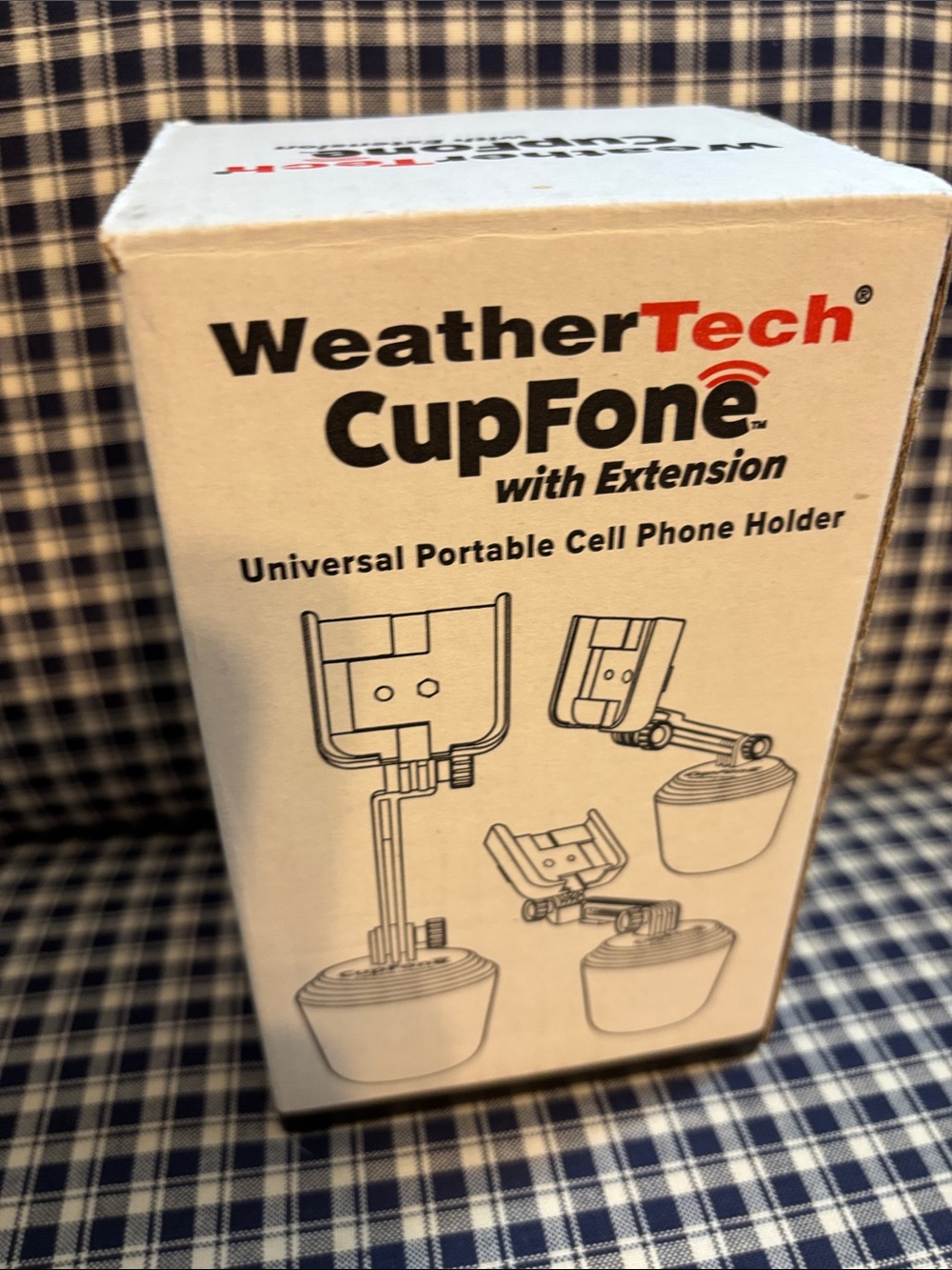 WeatherTech CupFone Portable Cell Phone Holder - White